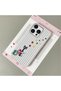 iPhone 14 Pro Compatible White Leather Textured Silicone Protects Camera Shock-Absorbing Cat and Star Pattern Case - 2