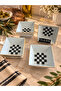 Dama Patterned Porcelain Snack Bowl for 6 People Breakfast Sugar Bowl - 3