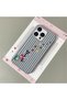 iPhone 16 Pro Max Compatible Gray Leather Textured Silicone Protects Camera Shock-Absorbing Cat and Star Pattern Case - 2