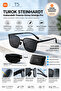 Ts Folding Polarized Sunglasses Pro 13mm Ultra Thin 23g Tac Uv400 Metal Black Unisex Sm101-0120