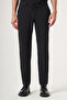 Black Side Pocket Straight Leg Knitted Elastic Slim Fit Jogger Pants 1003260164 - 2