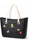 35×11×26cm cm EVA Rubber Beach Tote Bag with 5 Summer Charms | Waterproof, Durable & Easy-to-Clean | Spacious Summer Beach Bag for Women & Family - 2