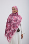 Patterned Bamboo Shawl with Buckle for Women