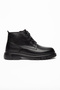 Men's Genuine Leather Lightweight Eva Sole Cold-Resistant Non-Slip Zippered Casual Boots - 8