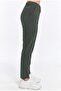 Women's Khaki Woven Lycra Trousers-P2223Ta - 2
