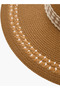 Lace Trim Beach Hat with Bow Detail - 5