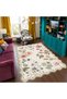 Eta Floral Patterned Woven Base Decorative Carpet Eta4208 - 3