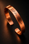 Men's and Women's Pure Copper Bracelet with Hasbinallah Written Adjustable Copper Handcuff Bracelet - 2