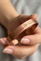 Men's and Women's Pure Copper Bracelet with Hasbinallah Written Adjustable Copper Handcuff Bracelet - 4