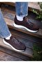 Paul Model Genuine Leather Handmade Brown Knitwear Sneaker Shoes - 4