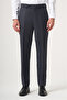 Navy Blue Side Pocket Open Leg Cloth Foot Comfort Fit Trousers 1003260160 - 2