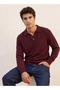 Smart Collared Textured Sweater - 2