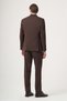 Brown Mono Collar Striped 6 Drop Slim Fit Full Lining Flexible Suit 1001260149 - 5