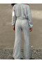 Girl's Boat Neck Sweat Spanish Flare Sweatpants 2-Piece Settop and Bottom Set - 5