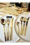 Gold 42 Piece 6 Person Genova Cutlery Set - 2