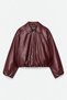 New Season Soft Fabric Padded Bomber Leather Jacket - 3