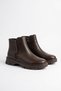 Molay Double Zipper Non-Slip Sole Women's Boots Brown Skin - 3