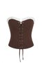 Brown Strapless Design Set - 2