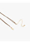 Natural Stone Detailed Long Rope Necklace with Tassel Accessories - 3