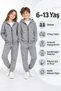 43009-26 Girls Boys Unisex Zipper Hoodie and Jogger Pants 2-Piece Tracksuit Set 6-13 Years - 6