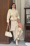 Women's Short Trench Coat with Zipper and Snap Fasteners, Elastic Waist, Lace Detail, Epaulettes, Long Sleeves, Stand Collar, Short - 4