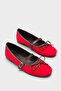 Chandal Suede Look Mary Jane Ballet Flats