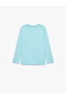 Regular Fit Cotton Crew Neck Cat Print Long Sleeve T-Shirt - 2