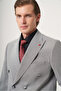 Black-White Swallow Collar Double Breasted 6 Drop Slim Fit Full Lining Flexible Suit 1001260902 - 3