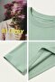Blurry Printed - Premium Fabric Oversize Men's T-Shirt Water Green - 2