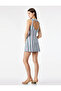Slim Fit Sleeveless Crew Neck Geometric Print Bodycon Mini Dress - 4
