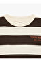 Long Sleeve Crew Neck Striped Sweatshirt - 7