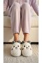 Women's Gray Strawberry Embroidered Ear Detailed House Slippers 3 cm Byndci̇lpan01 - 3