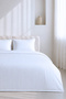 Duvet Cover Set, Striped Satin – Striped Pearl - Extra King Size - 3