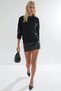 Modal Textured Embroidered Crew Neck Sweatshirt - 2