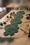 120X30Cm Christmas Emerald Green Merida Cotton Rope Runner, Christmas Hall Kitchen Tablecloth Runner - 8
