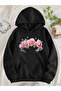Unisex Women's Printed Hooded Kangaroo Pocket Comfortable Fit Regular Cut Sweatshirt - 2