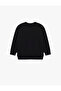 Game-Themed Printed Long Sleeve Crew Neck Sweatshirt - 4