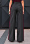 Black Garnished Trousers - 2Y51092 - 2
