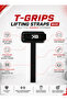 T-Grips Lifting Strap Base + Elbow Wraps Black 2'Li Paket - 5