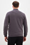 Ribbed Collar Zippered Regular Fit Jacket - 8