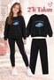 Girl's Crew Neck Sweatshirt and Leggings 2-Piece Set