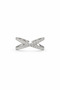 Cross My Heart Silver Ring