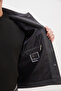 Buttoned Polo Collar Double Pocket Short Cashmere Coat - 4