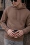 Men's Winter 3-Strand Fleece Hooded Oversize Sweatshirt with Cut-Out Pockets - 2