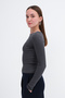 Crew Neck Ribbed Blouse B1856 - 4