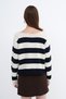 Boat Neck Striped Knitwear Sweater K10354 - 5