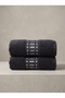 Ruma 2-Piece Embroidered Hand Towel Set 50X90 cm - 3