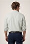 Long Sleeve Regular Fit Buttoned Collar Striped 100% Cotton Shirt - 4