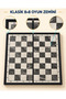 24X24 cm Foldable Magnetic Chess Set with Black Cream Stones Travel Game - 5