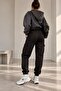 Women's Polyviscon Gabardine Cargo Jogger Pants Dm3535 - 3